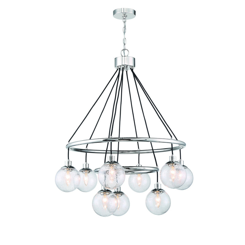 Craftmade - 53329-CH - Nine Light Chandelier - Que - Chrome