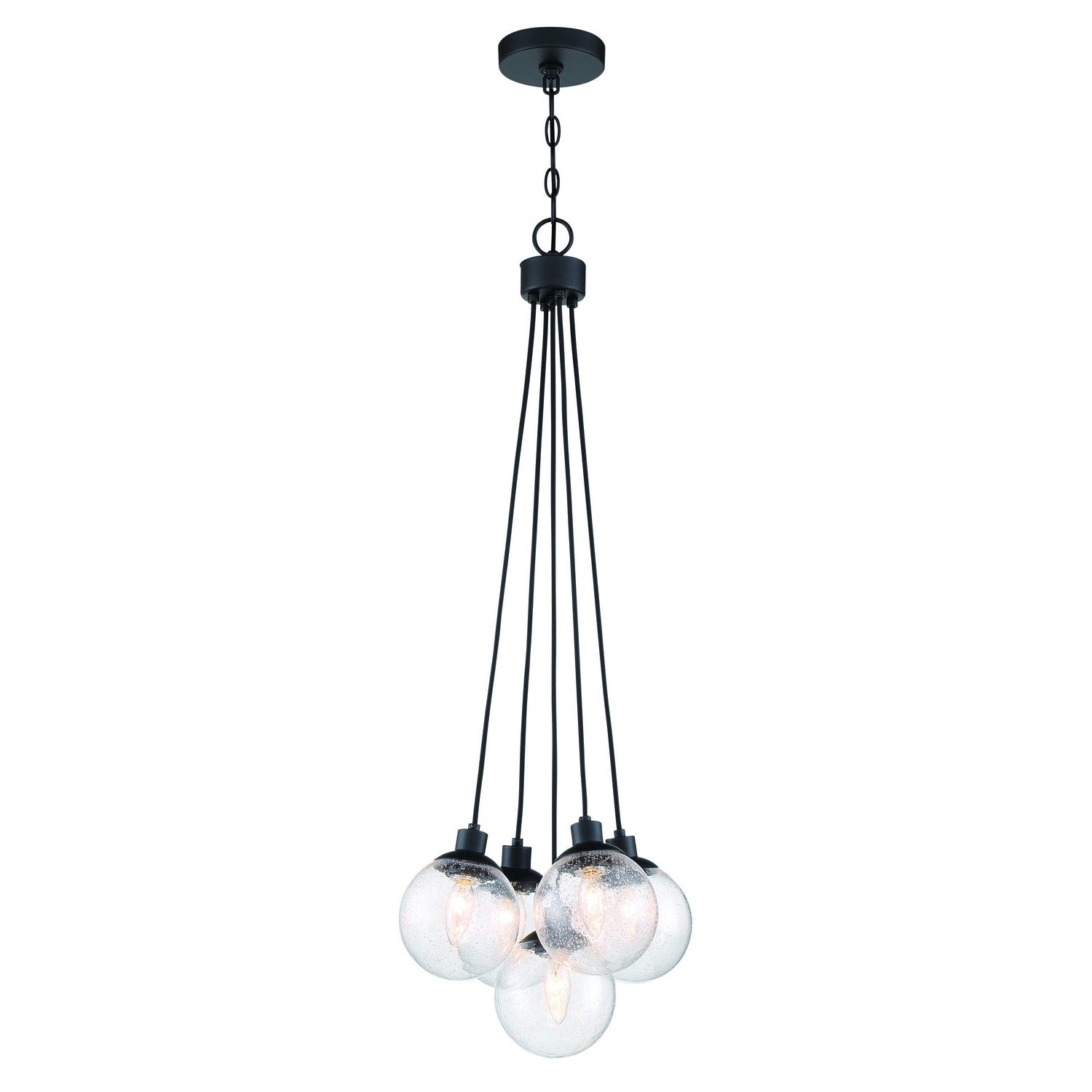 Craftmade - 53395-FB - Five Light Pendant - Que - Flat Black