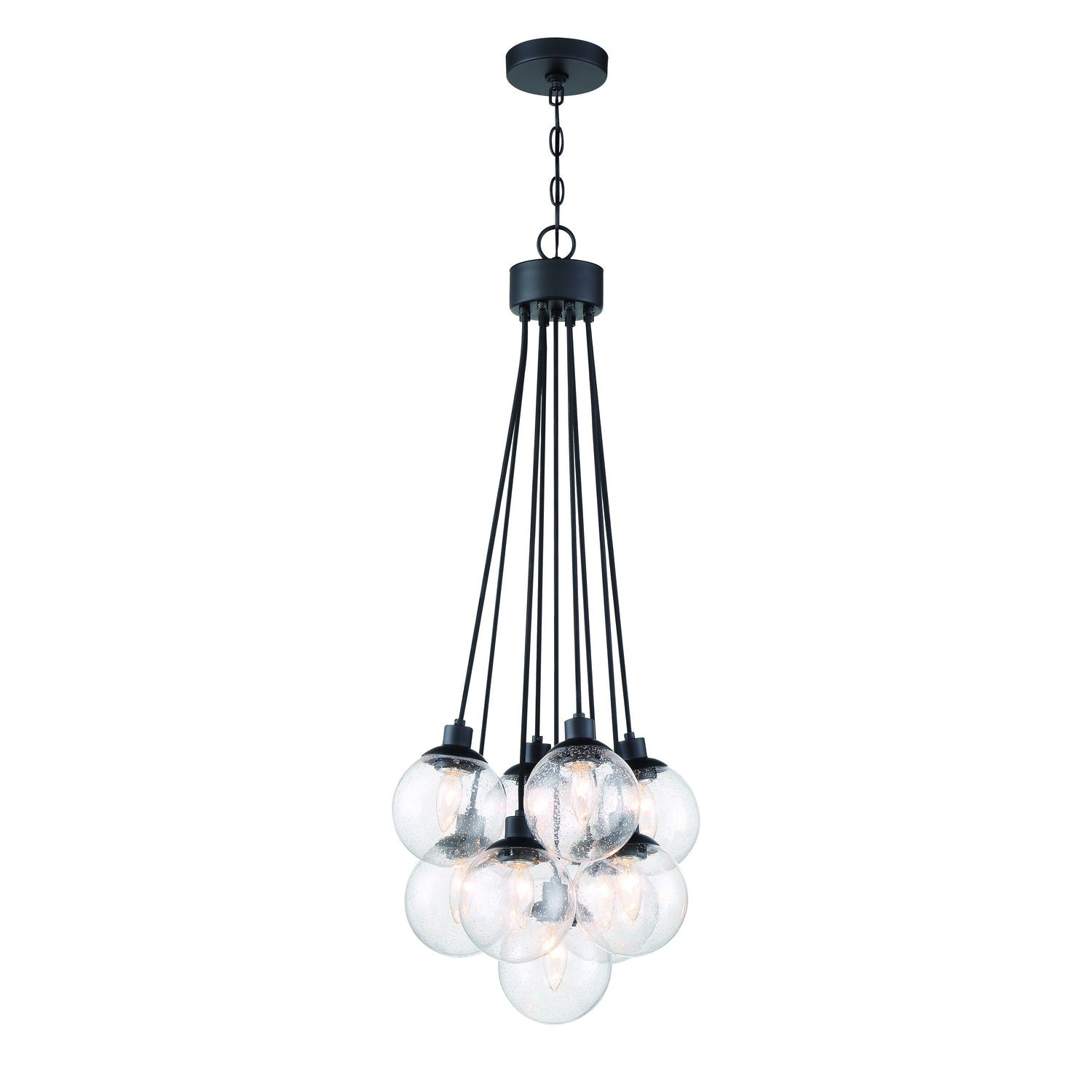 Craftmade - 53399-FB - Nine Light Pendant - Que - Flat Black