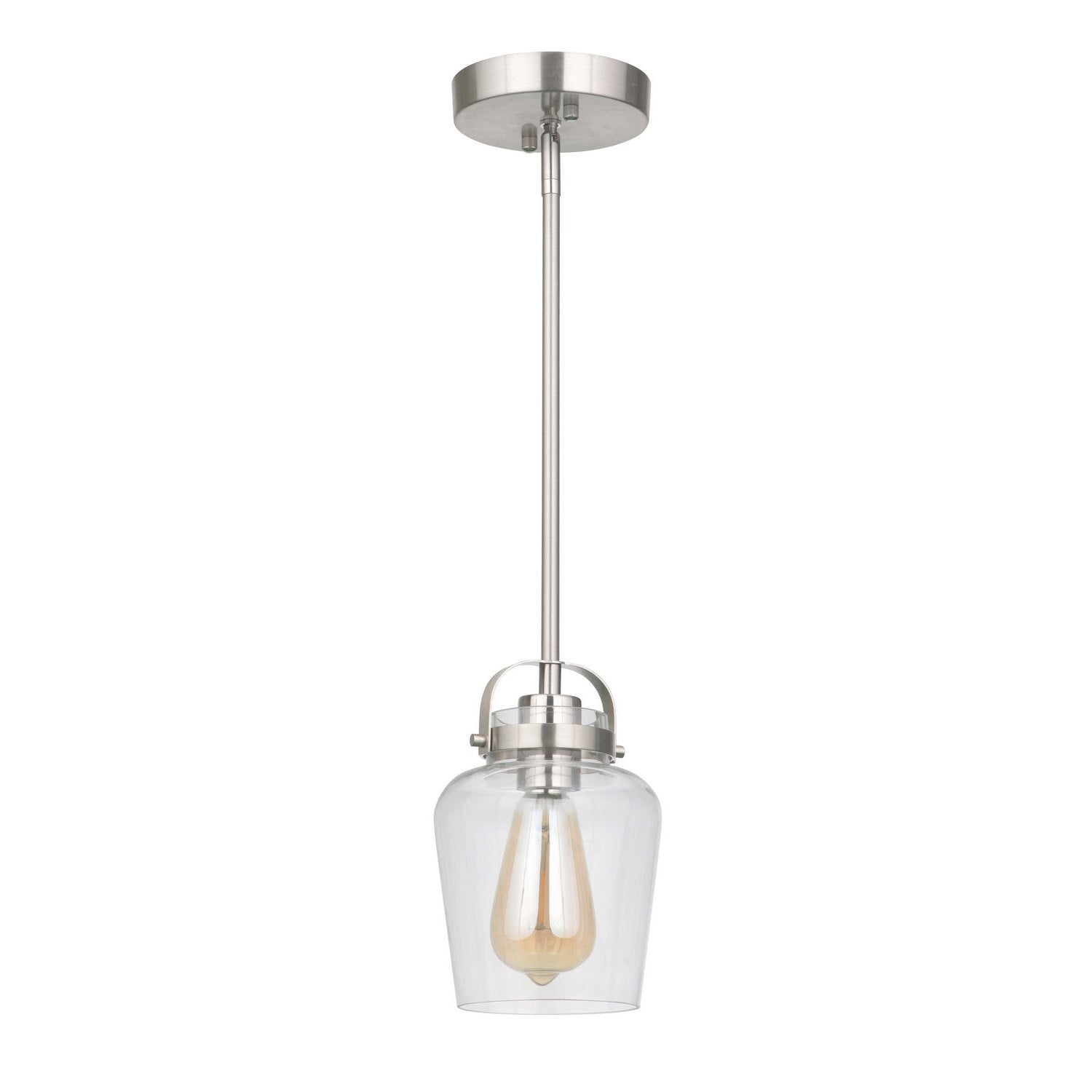 Craftmade - 53591-BNK - One Light Mini Pendant - Trystan - Brushed Polished Nickel