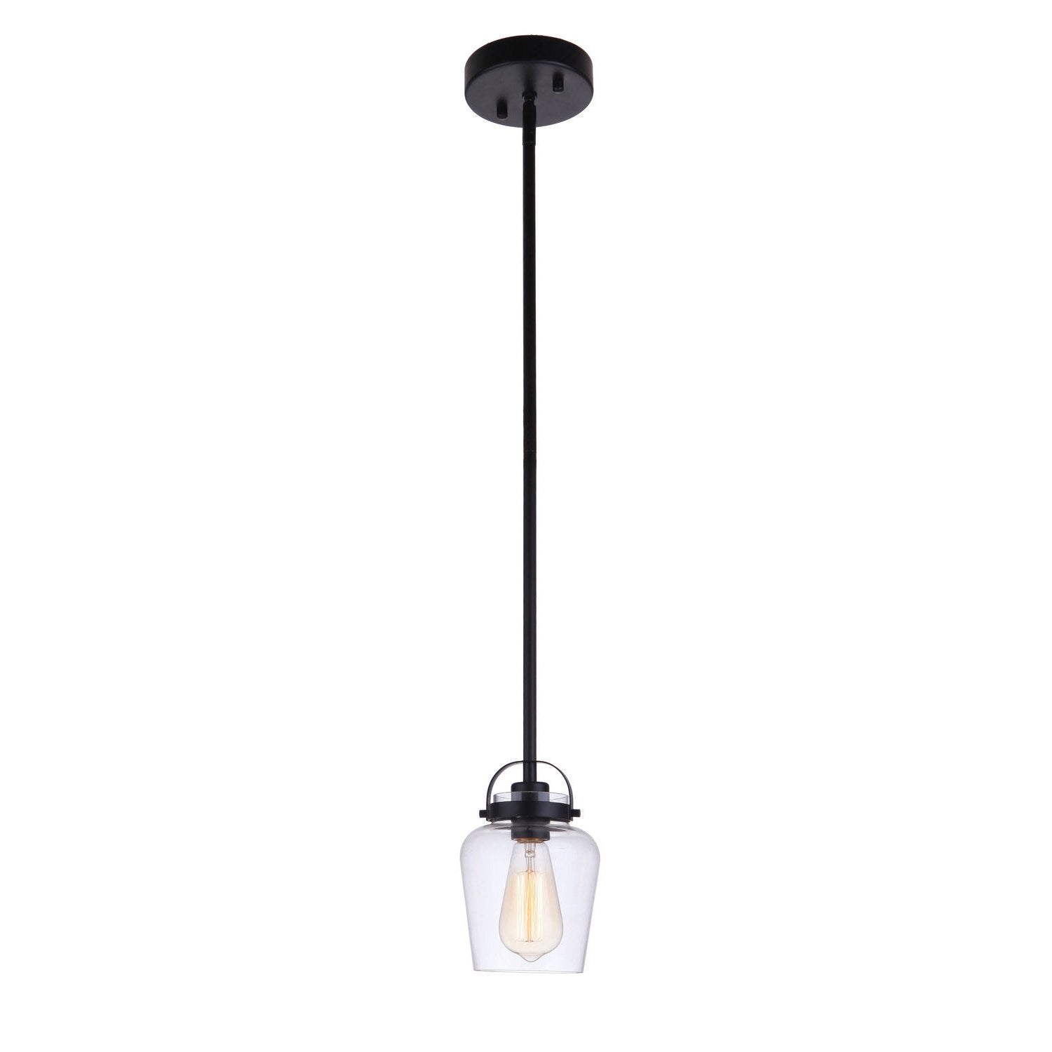 Craftmade - 53591-FB - One Light Mini Pendant - Trystan - Flat Black
