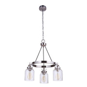 Craftmade - 53623-BNK - Three Light Chandelier - Foxwood - Brushed Polished Nickel