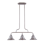 Craftmade - 54073-SA - Three Light Outdoor Island Pendant - Union - Satin Aluminum