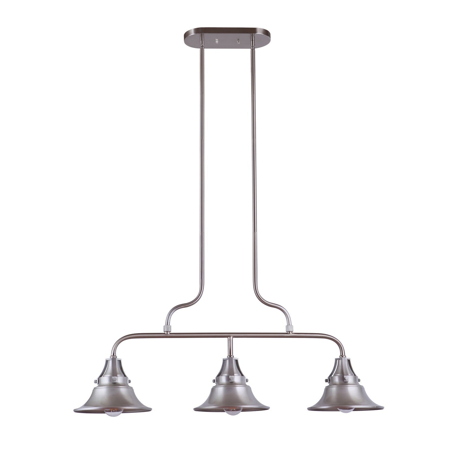 Craftmade - 54073-SA - Three Light Outdoor Island Pendant - Union - Satin Aluminum