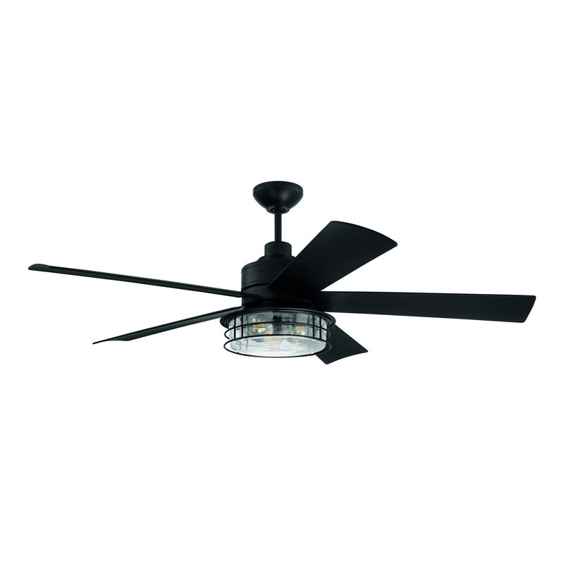 Craftmade - GAR56FB5 - 56" Ceiling Fan - Garrick Indoor/Outdoor - Flat Black