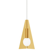 Visual Comfort Modern - 700FJOBLPNB-LED930 - LED Pendant - Orbel Pyramid - Natural Brass