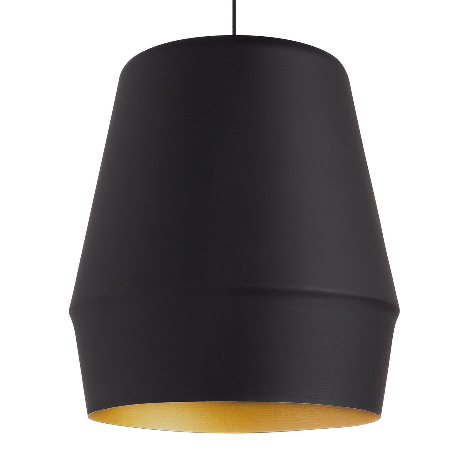 Visual Comfort Modern - 700TDALEBG - One Light Pendant - Allea - Black/Gold