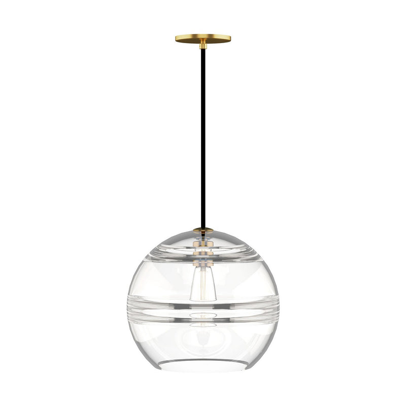 Visual Comfort Modern - 700FJSDNCR - One Light Pendant - Sedona - Aged Brass