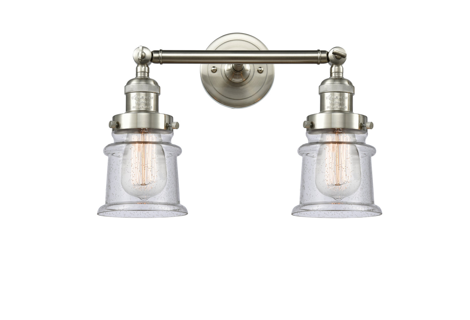 Innovations - 208-SN-G184S - Two Light Bath Vanity - Franklin Restoration - Brushed Satin Nickel