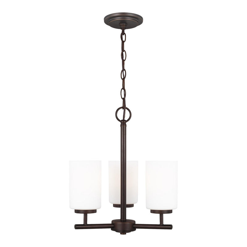 Generation Lighting - 31160-710 - Three Light Chandelier - Oslo - Bronze