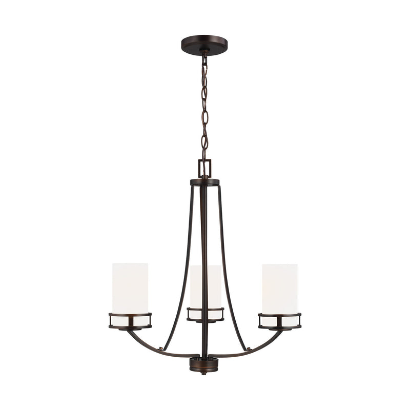 Generation Lighting - 3121603-710 - Three Light Chandelier - Robie - Bronze