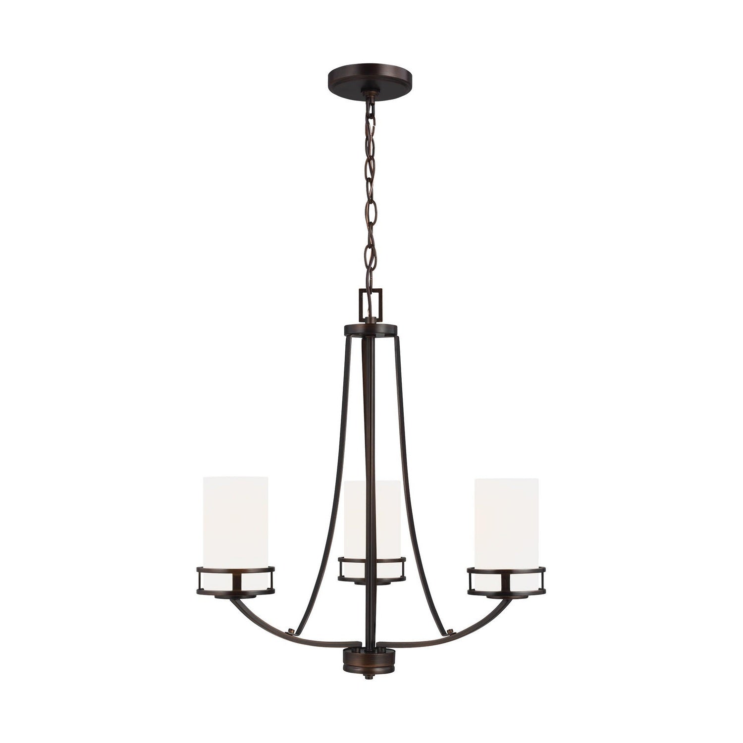 Generation Lighting - 3121603EN3-710 - Three Light Chandelier - Robie - Bronze