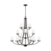 Generation Lighting - 3121612EN3-112 - 12 Light Chandelier - Robie - Midnight Black