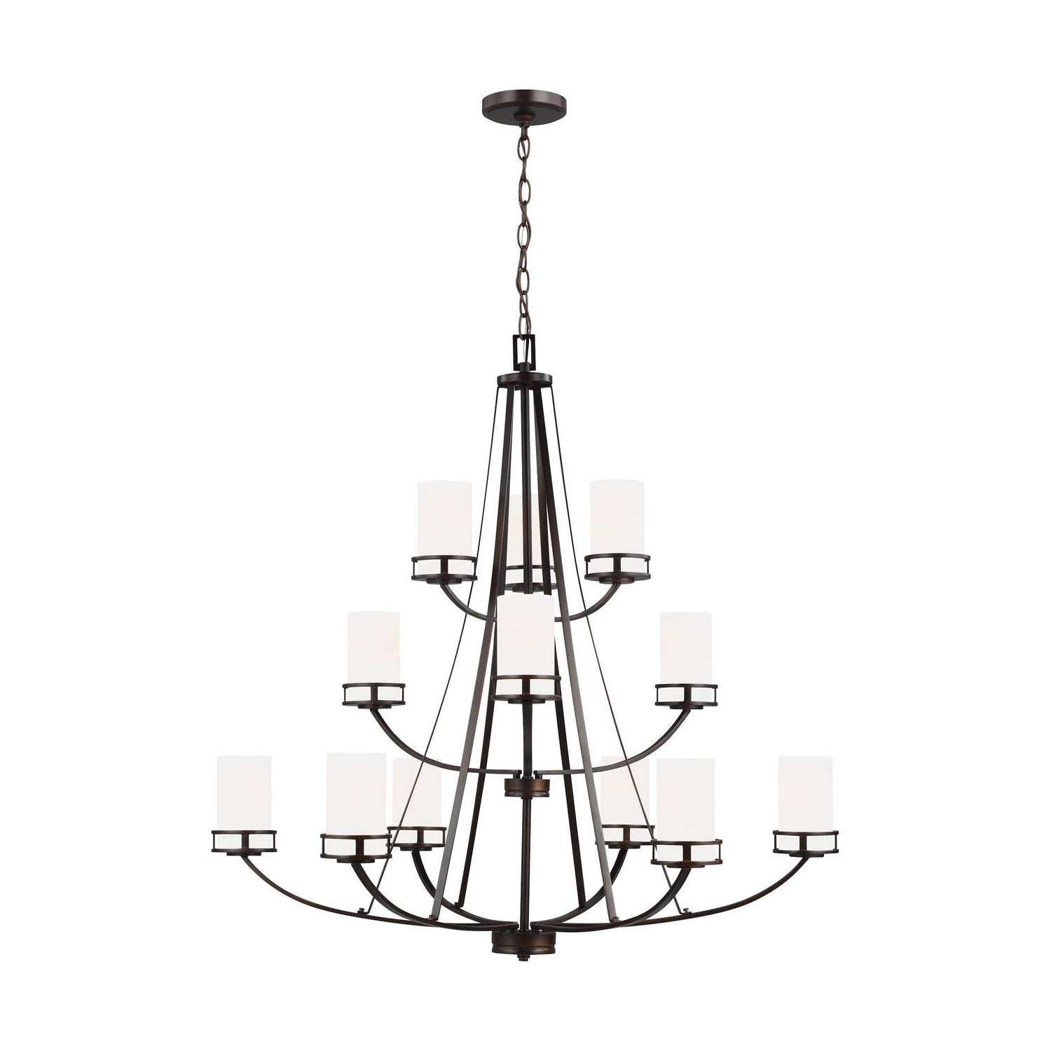 Generation Lighting - 3121612EN3-710 - 12 Light Chandelier - Robie - Bronze