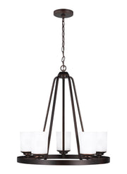 Generation Lighting - 3130705EN3-710 - Five Light Chandelier - Kemal - Bronze