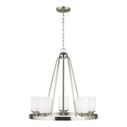 Generation Lighting - 3130705EN3-962 - Five Light Chandelier - Kemal - Brushed Nickel
