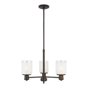 Generation Lighting - 3139803-710 - Three Light Chandelier - Norwood - Bronze