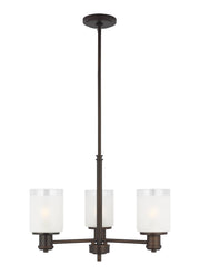 Generation Lighting - 3139803EN3-710 - Three Light Chandelier - Norwood - Bronze