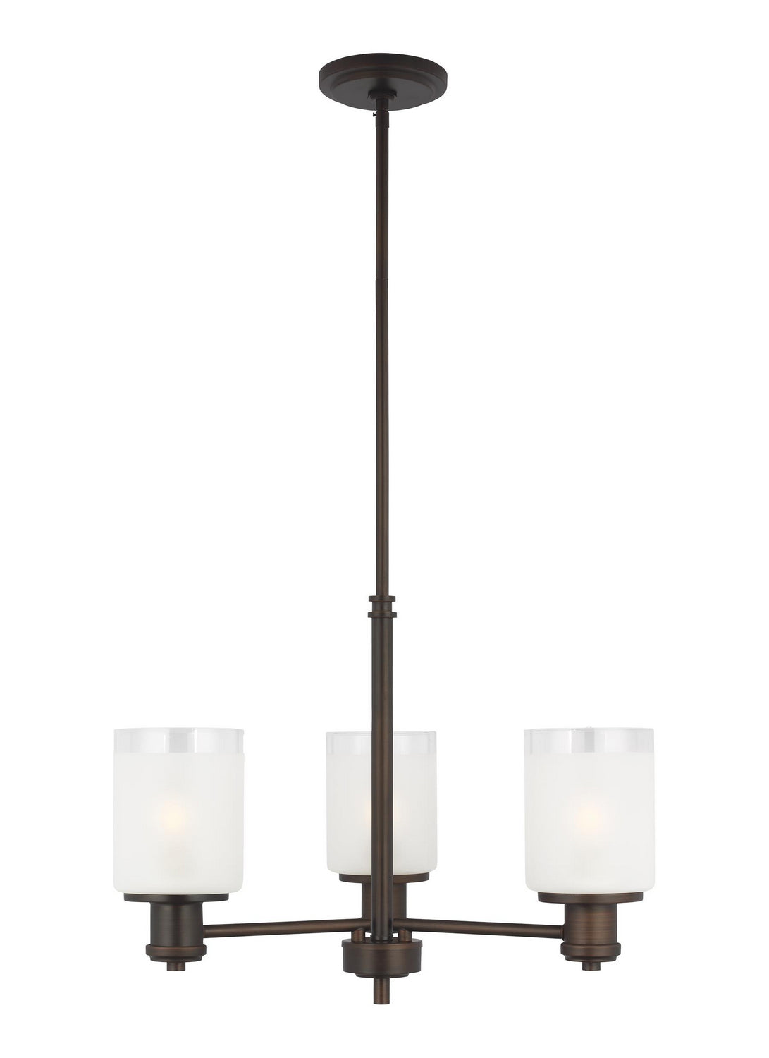 Generation Lighting - 3139803EN3-710 - Three Light Chandelier - Norwood - Bronze