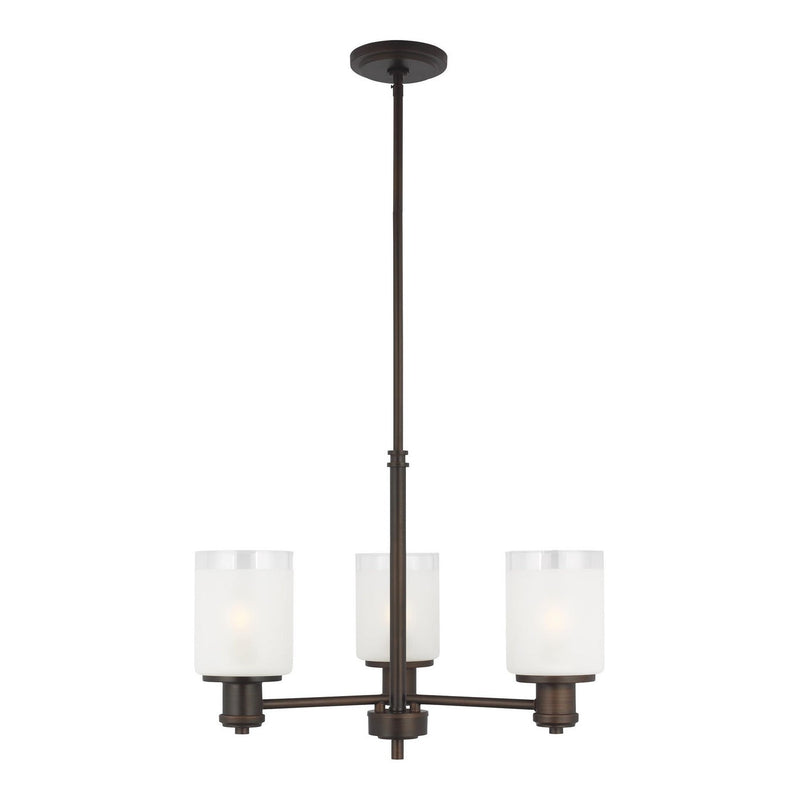 Generation Lighting - 3139803EN3-710 - Three Light Chandelier - Norwood - Bronze