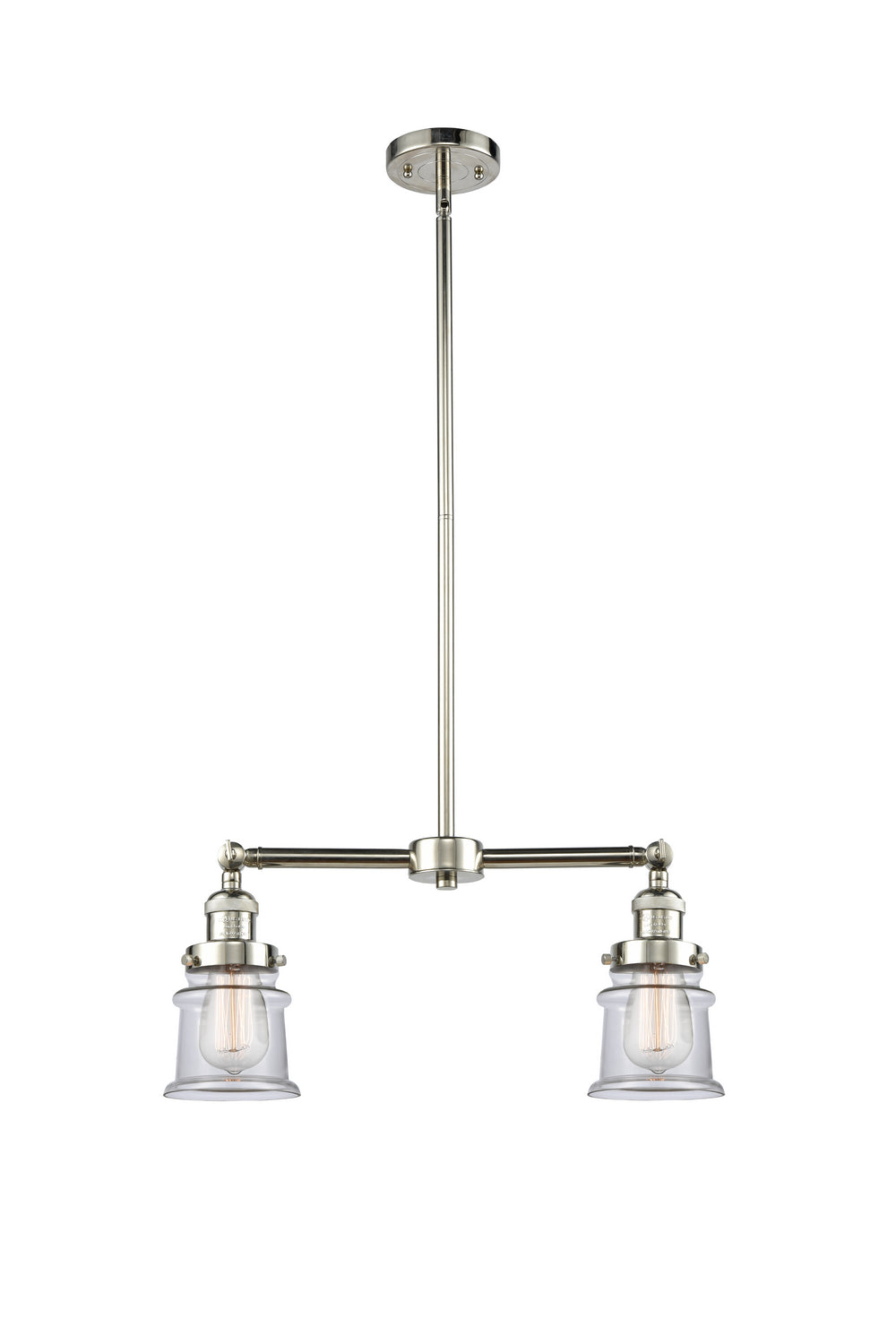 Innovations - 209-PN-G182S - Two Light Island Pendant - Franklin Restoration - Polished Nickel