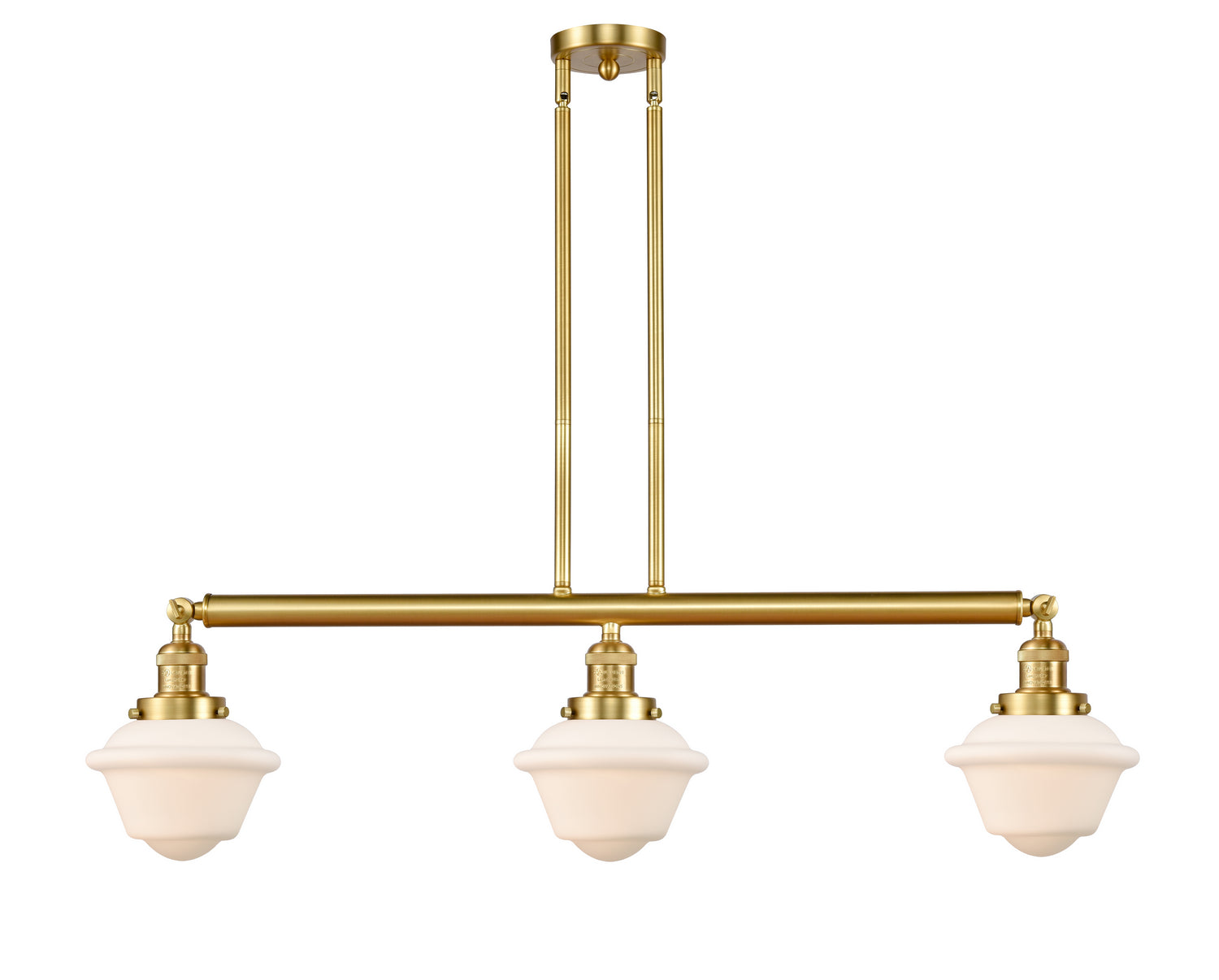 Innovations - 213-SG-G531 - Three Light Island Pendant - Franklin Restoration - Satin Gold