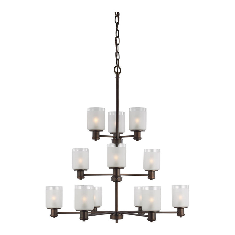 Generation Lighting - 3139812EN3-710 - 12 Light Chandelier - Norwood - Bronze