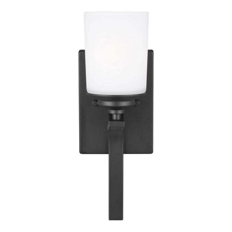 Generation Lighting - 4130701-112 - One Light Wall / Bath Sconce - Kemal - Midnight Black