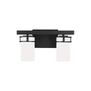 Generation Lighting - 4421602EN3-112 - Two Light Wall / Bath - Robie - Midnight Black