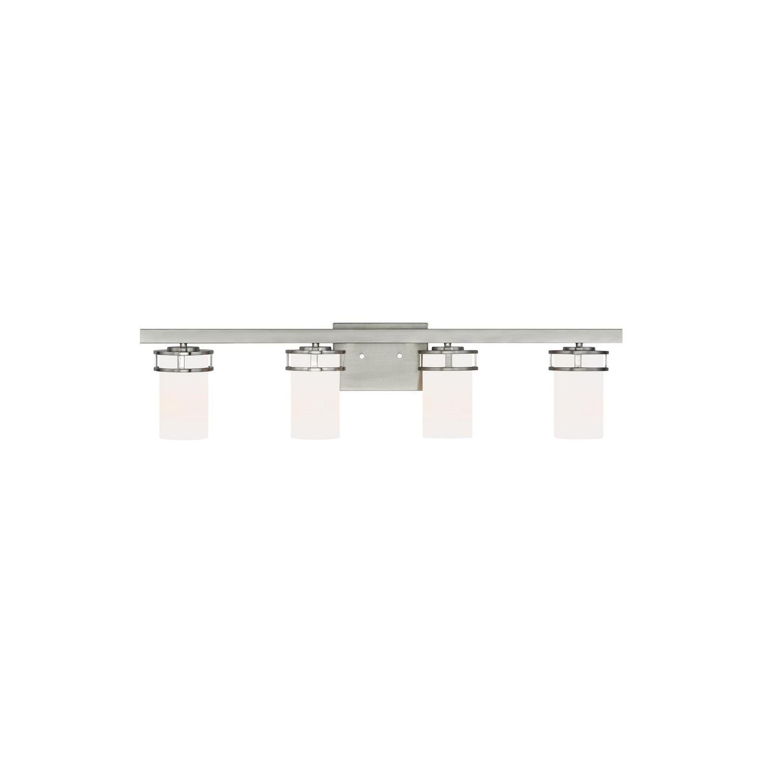 Generation Lighting - 4421604EN3-962 - Four Light Wall / Bath - Robie - Brushed Nickel