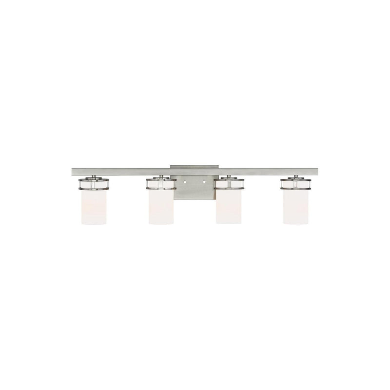 Generation Lighting - 4421604EN3-962 - Four Light Wall / Bath - Robie - Brushed Nickel