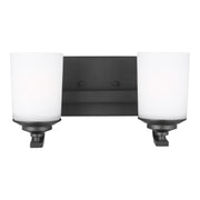 Generation Lighting - 4430702-112 - Two Light Wall / Bath - Kemal - Midnight Black