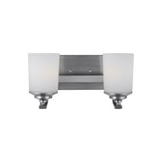 Generation Lighting - 4430702EN3-962 - Two Light Wall / Bath - Kemal - Brushed Nickel