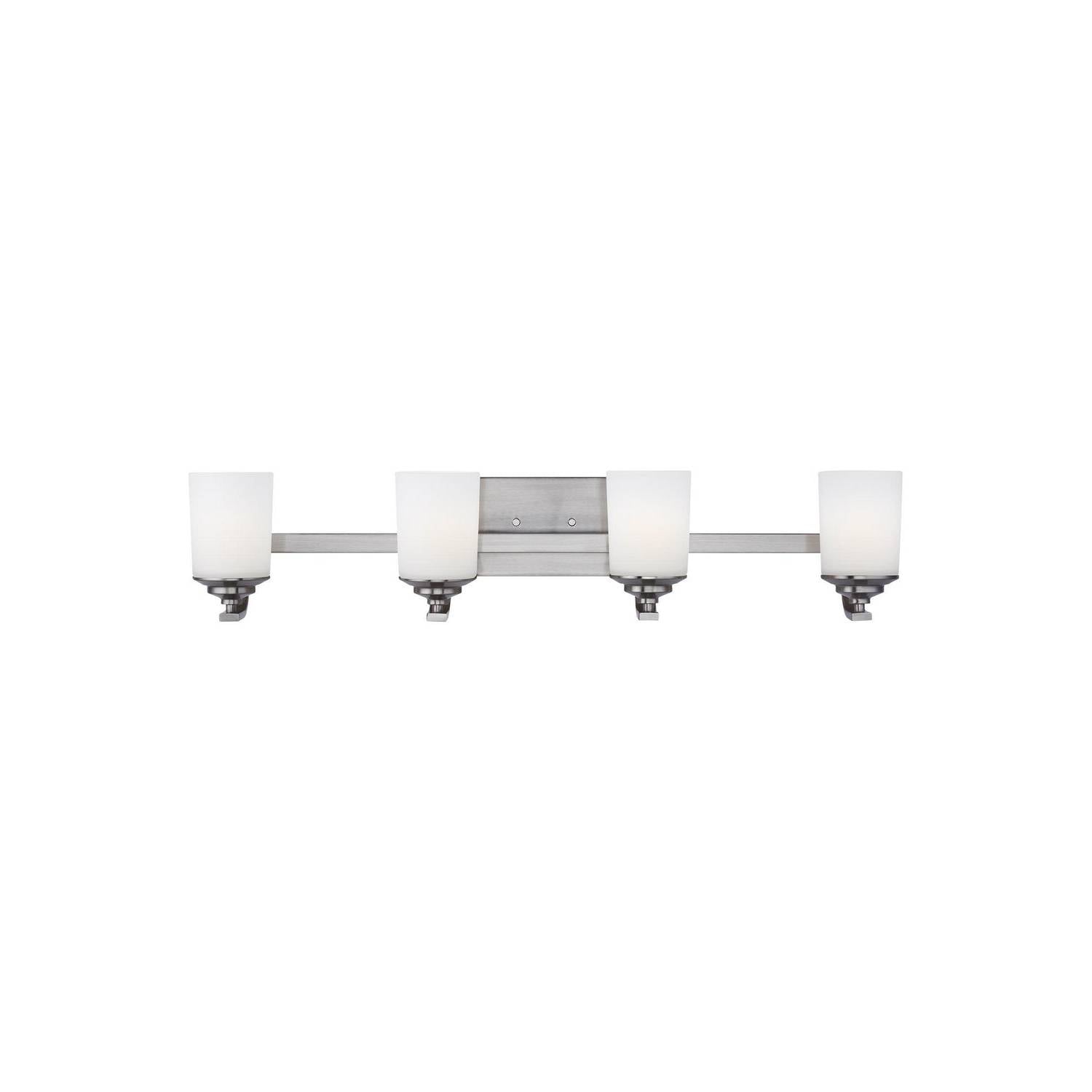 Generation Lighting - 4430704EN3-962 - Four Light Wall / Bath - Kemal - Brushed Nickel