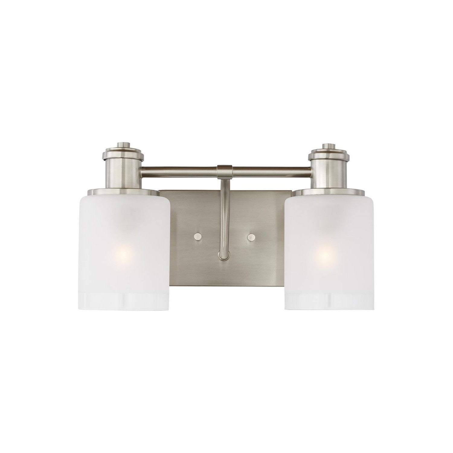 Generation Lighting - 4439802EN3-962 - Two Light Wall / Bath - Norwood - Brushed Nickel
