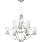 Progress Lighting - P400198-009 - Nine Light Chandelier - Lassiter - Brushed Nickel