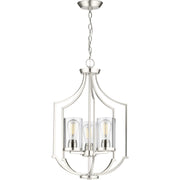 Progress Lighting - P500209-009 - Three Light Foyer Pendant - Lassiter - Brushed Nickel