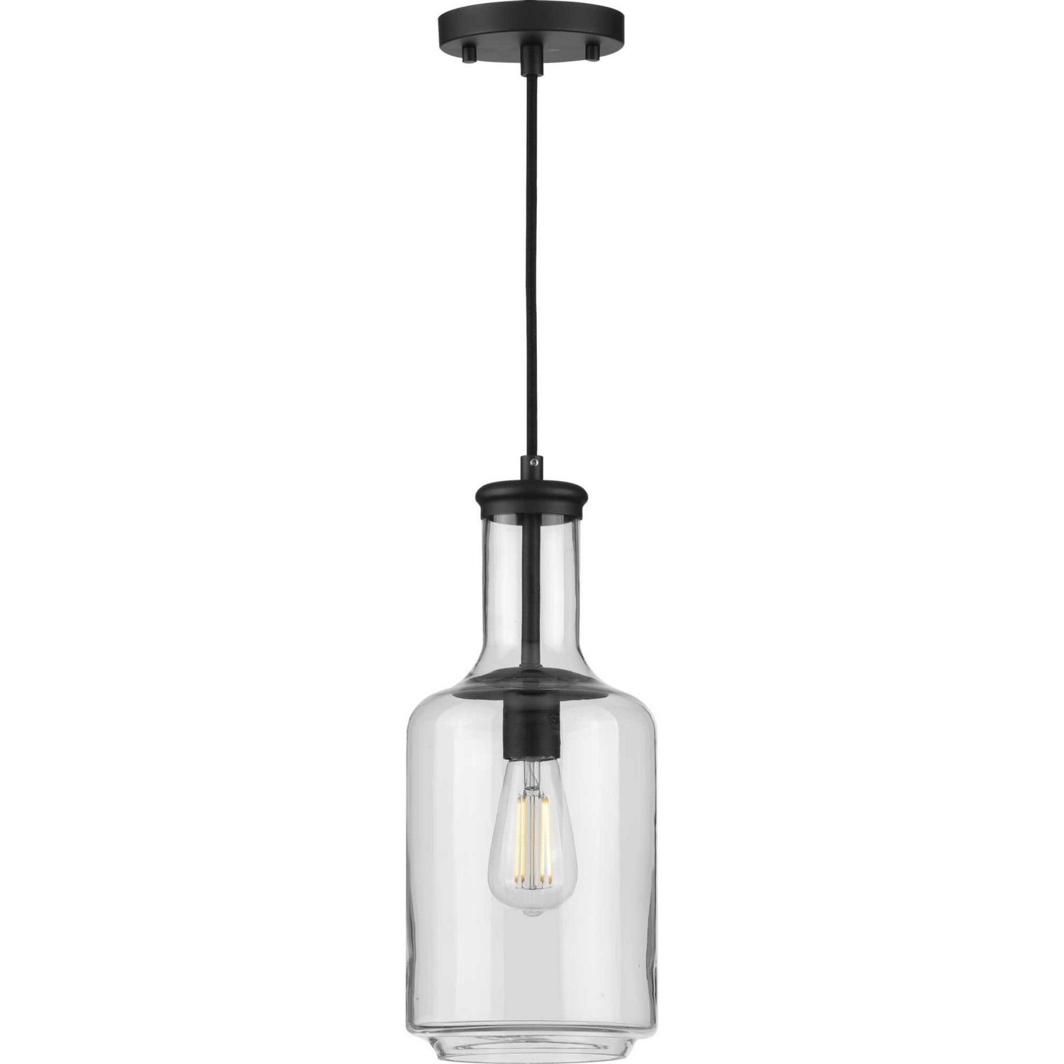 Progress Lighting - P500229-031 - One Light Pendant - Latrobe - Black