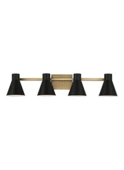 Generation Lighting - 4441304EN3-848 - Four Light Wall / Bath - Towner - Satin Brass