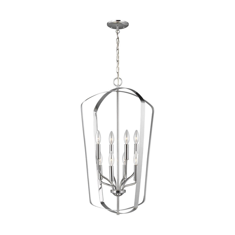 Generation Lighting - 5134908EN-05 - Eight Light Hall / Foyer - Romee - Chrome