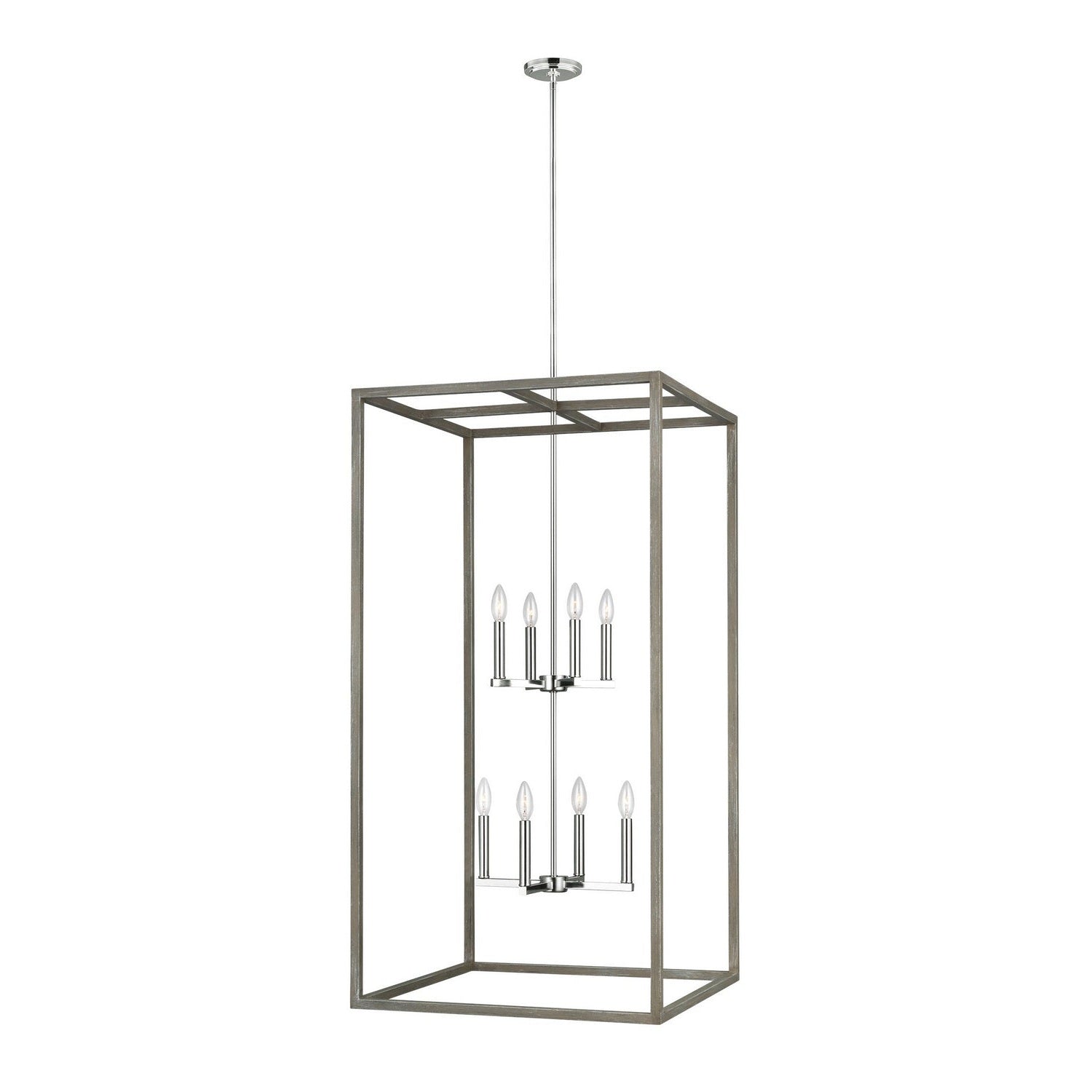 Generation Lighting - 5234508EN-872 - Eight Light Hall / Foyer - Moffet Street - Washed Pine