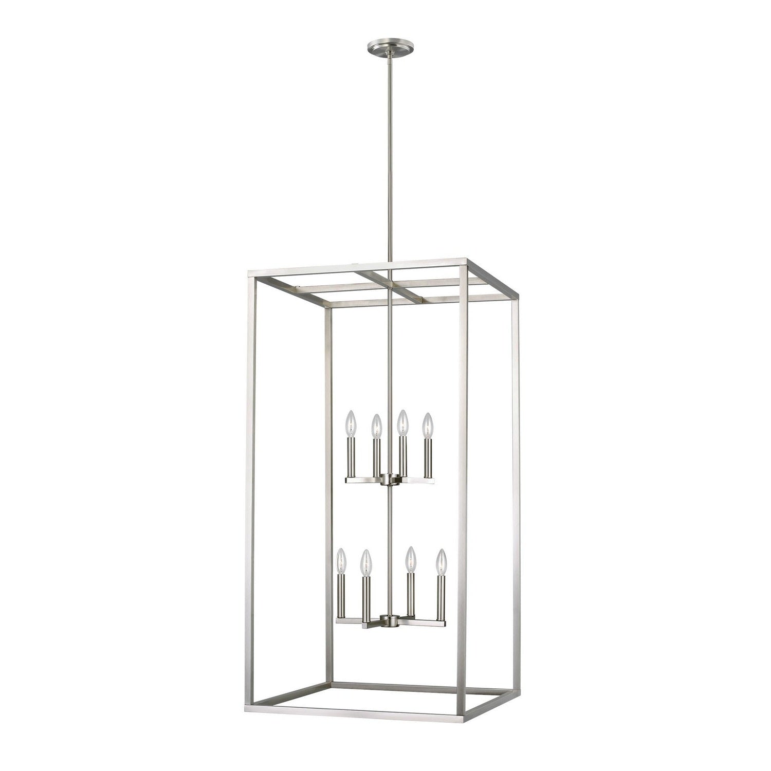 Generation Lighting - 5234508EN-962 - Eight Light Hall / Foyer - Moffet Street - Brushed Nickel
