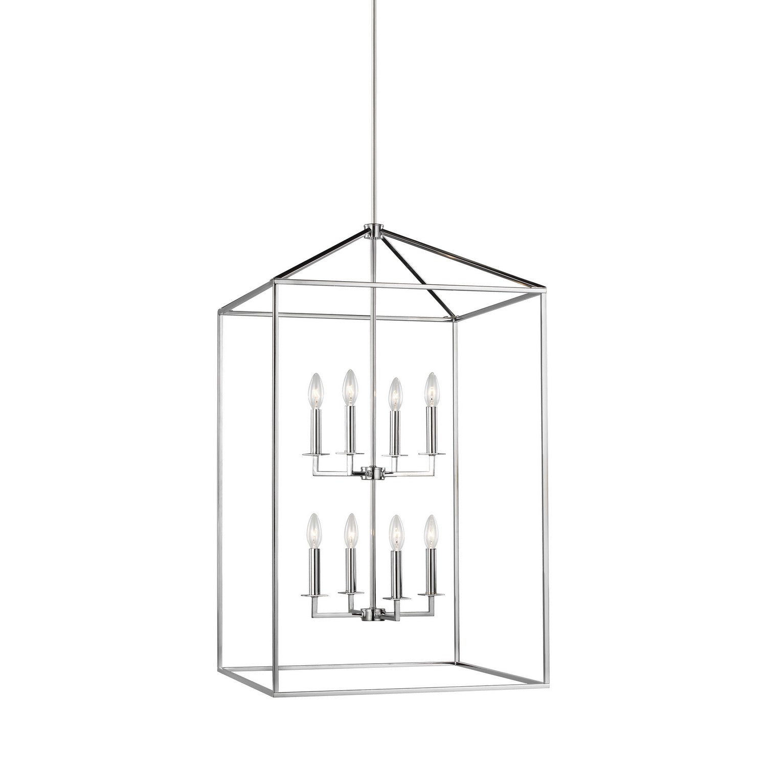 Generation Lighting - 5315008EN-05 - Eight Light Hall / Foyer - Perryton - Chrome