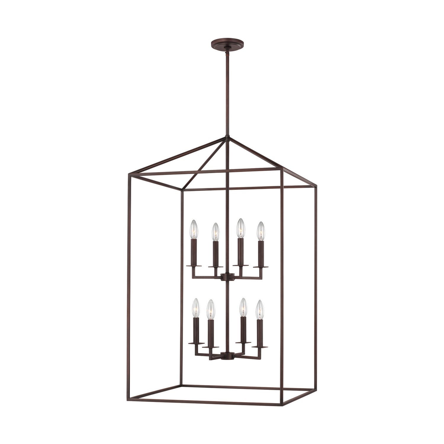 Generation Lighting - 5315008EN-710 - Eight Light Hall / Foyer - Perryton - Bronze