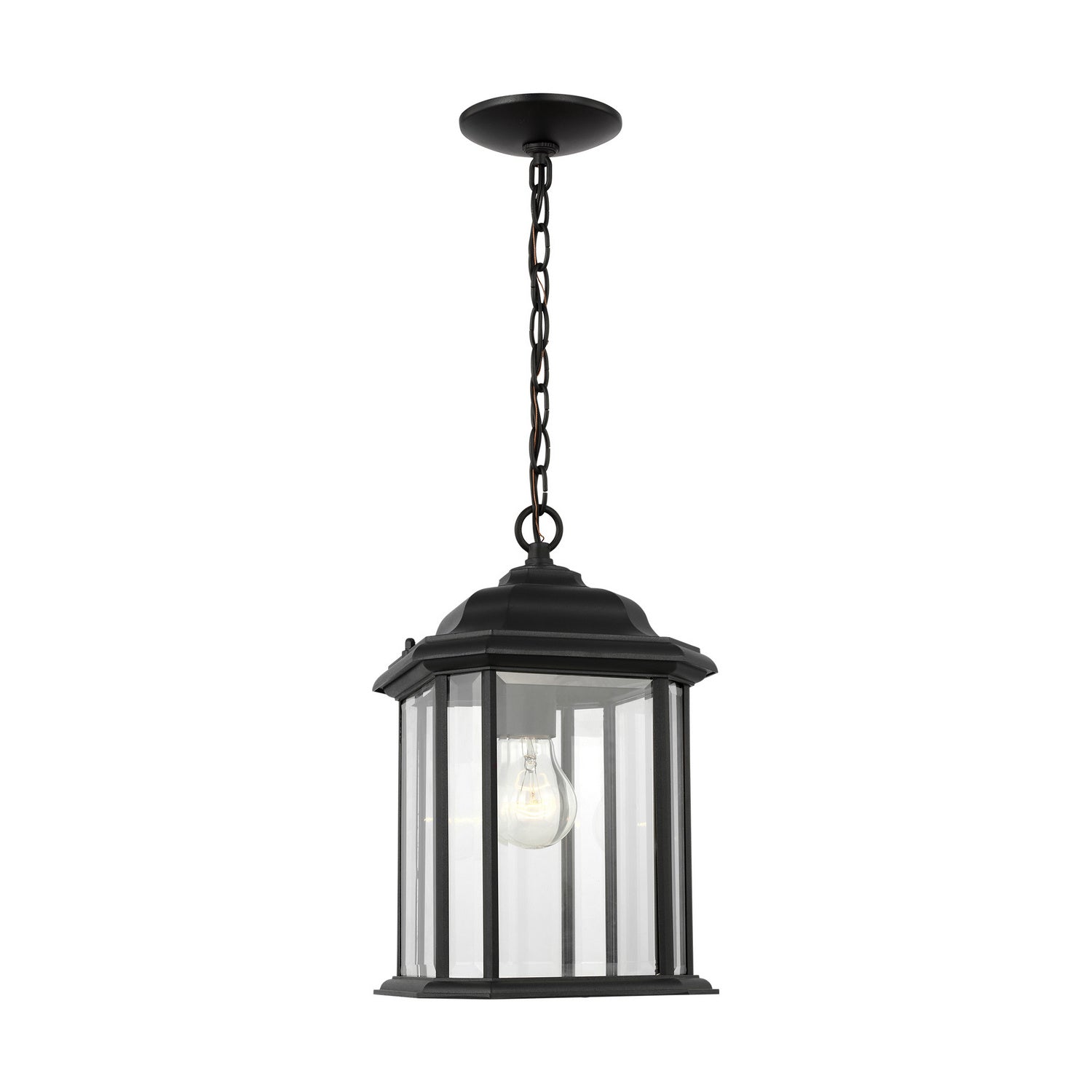 Generation Lighting - 60031-12 - One Light Outdoor Pendant - Kent - Black