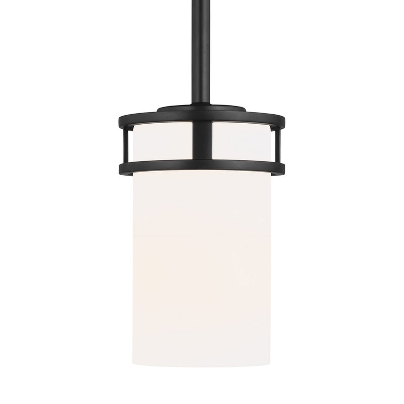 Generation Lighting - 6121601-112 - One Light Mini-Pendant - Robie - Midnight Black