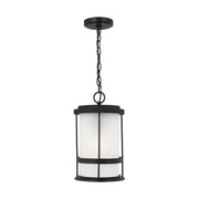Generation Lighting - 6290901EN3-12 - One Light Outdoor Pendant - Wilburn - Black