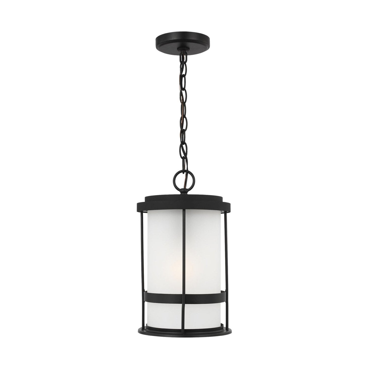 Generation Lighting - 6290901EN3-12 - One Light Outdoor Pendant - Wilburn - Black