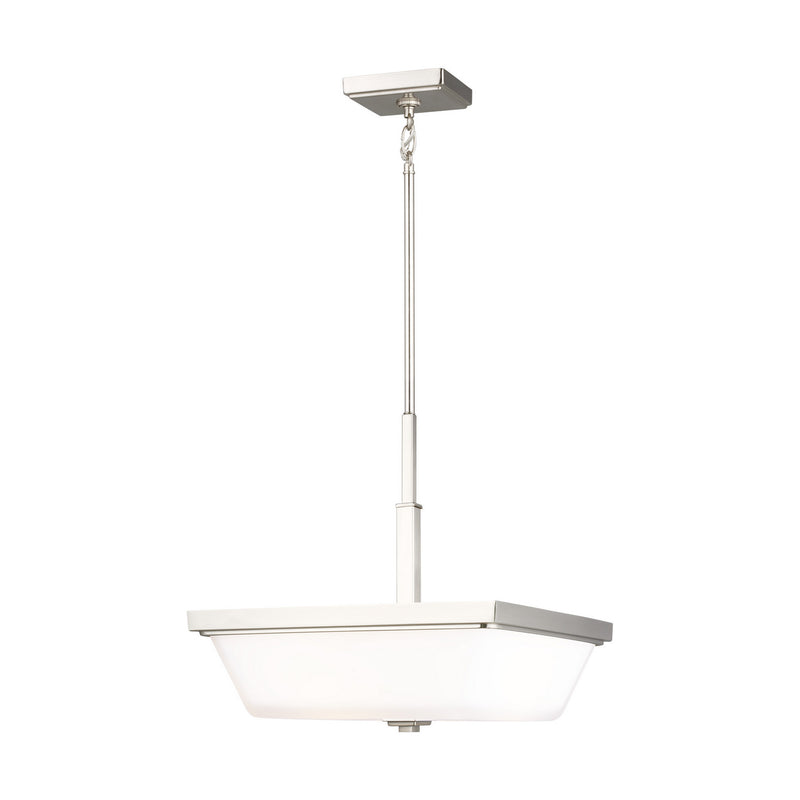 Generation Lighting - 6513703-962 - Three Light Pendant - Ellis Harper - Brushed Nickel