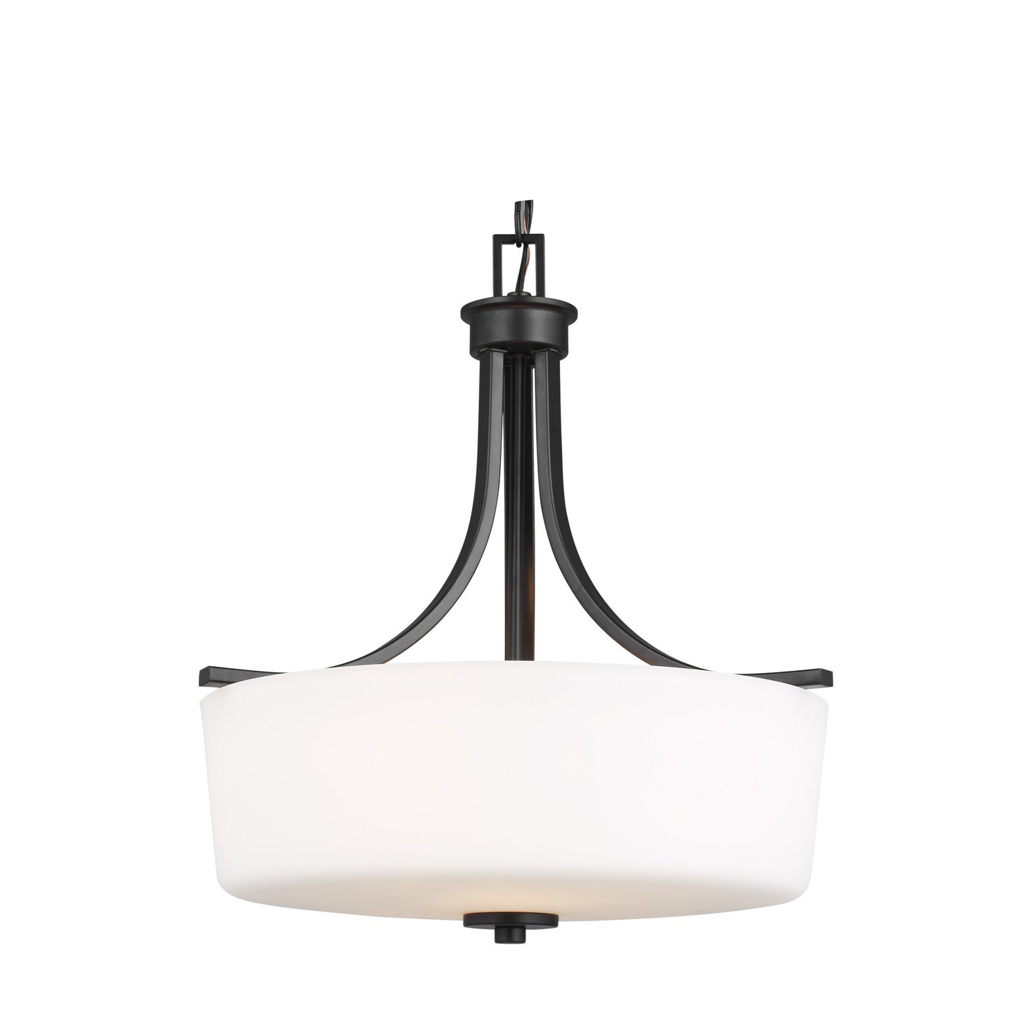 Generation Lighting - 6528803-112 - Three Light Pendant - Kemal - Midnight Black